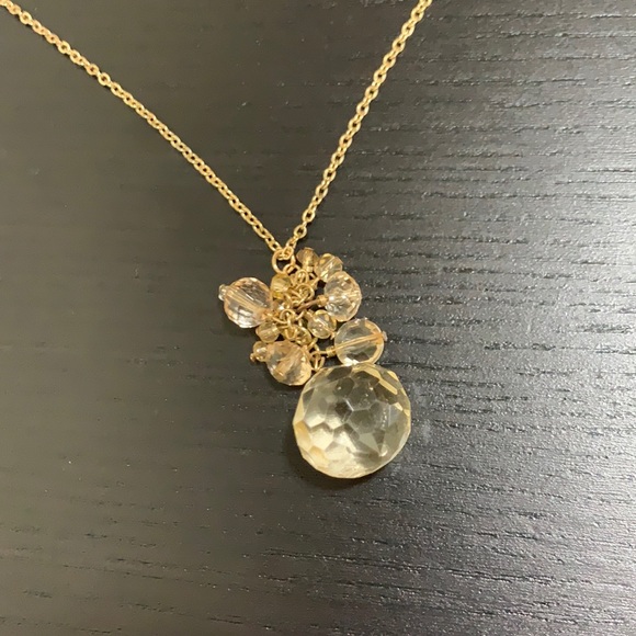 ▪️ JANA KELLIN FOR TARGET ▪️Gold and clear crystal necklace - Picture 2 of 9